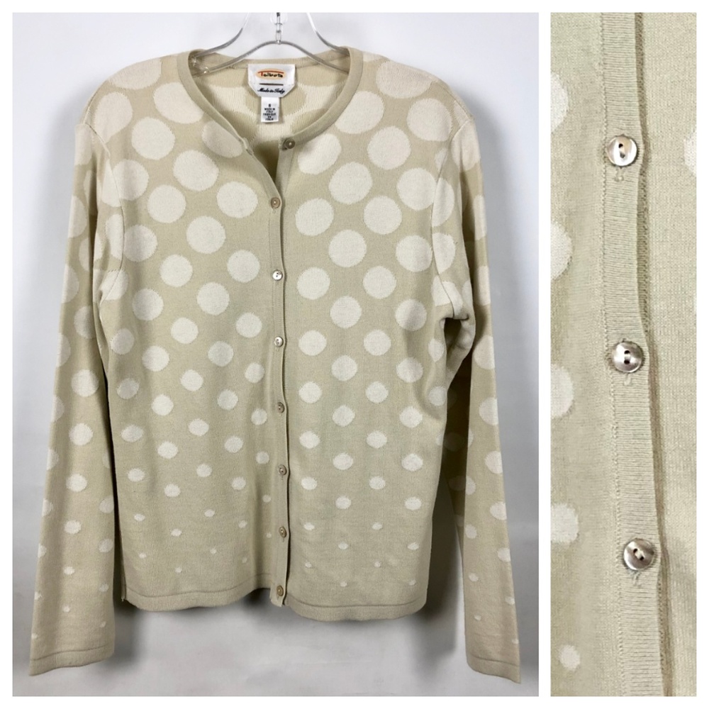 Talbots diminishing circles cardigan